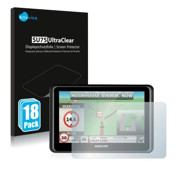 Parte frontale di una confezione del prodotto con il logo del marchio Savvies. Accanto è raffigurato il dispositivo Snooper Tr