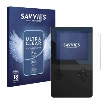 Parte frontale di una confezione del prodotto con il logo del marchio Savvies. Accanto è raffigurato il dispositivo Analogue P