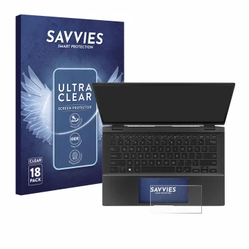 Parte frontale di una confezione del prodotto con il logo del marchio Savvies. Accanto è raffigurato il dispositivo ASUS ZenBo