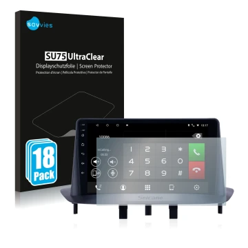 Parte frontale di una confezione del prodotto con il logo del marchio Savvies. Accanto è raffigurato il dispositivo Pioneer AV