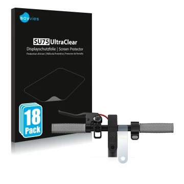 Parte frontale di una confezione del prodotto con il logo del marchio Savvies. Accanto è raffigurato il dispositivo Xiaomi Mi 