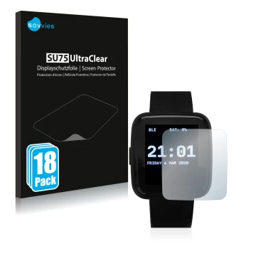 Parte frontale di una confezione del prodotto con il logo del marchio Savvies. Accanto è raffigurato il dispositivo Pine64 Pin