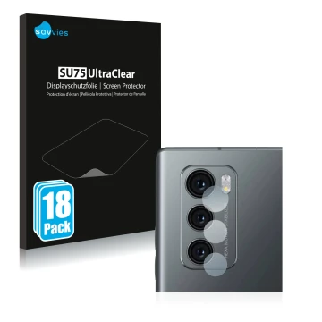 Parte frontale di una confezione del prodotto con il logo del marchio Savvies. Accanto è raffigurato il dispositivo LG Wing (S