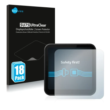 Parte frontale di una confezione del prodotto con il logo del marchio Savvies. Accanto è raffigurato il dispositivo DJI Action