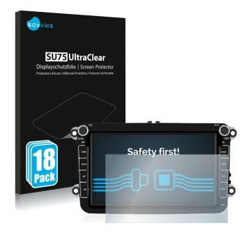 Parte frontale di una confezione del prodotto con il logo del marchio Savvies. Accanto è raffigurato il dispositivo Isudar T72