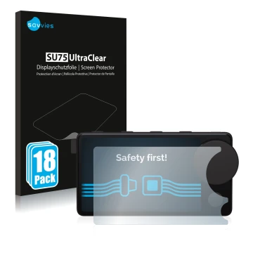 Parte frontale di una confezione del prodotto con il logo del marchio Savvies. Accanto è raffigurato il dispositivo Spotify Ca