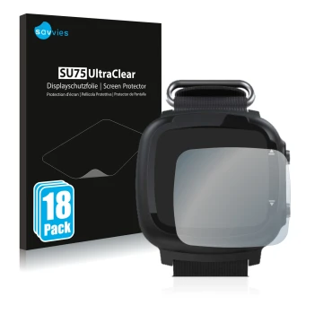 Parte frontale di una confezione del prodotto con il logo del marchio Savvies. Accanto è raffigurato il dispositivo Aqualung i