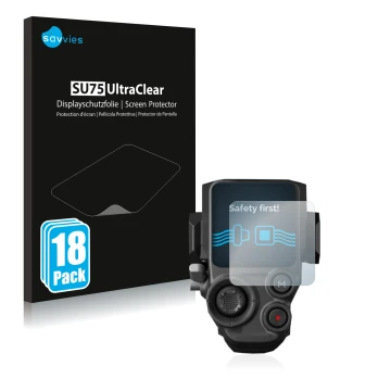 Parte frontale di una confezione del prodotto con il logo del marchio Savvies. Accanto è raffigurato il dispositivo DJI RS 3 c