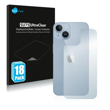 Parte frontale di una confezione del prodotto con il logo del marchio Savvies. Accanto è raffigurato il dispositivo Apple iPho