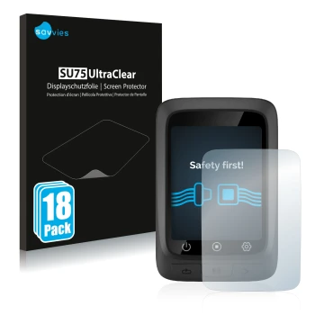 Parte frontale di una confezione del prodotto con il logo del marchio Savvies. Accanto è raffigurato il dispositivo CooSpo BC1