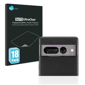 Parte frontale di una confezione del prodotto con il logo del marchio Savvies. Accanto è raffigurato il dispositivo Google Pix