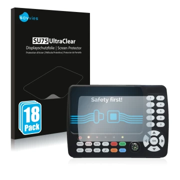 Parte frontale di una confezione del prodotto con il logo del marchio Savvies. Accanto è raffigurato il dispositivo Satlink ST