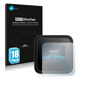 Parte frontale di una confezione del prodotto con il logo del marchio Savvies. Accanto è raffigurato il dispositivo Netgear Ni