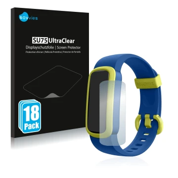 Parte frontale di una confezione del prodotto con il logo del marchio Savvies. Accanto è raffigurato il dispositivo Biggerfive