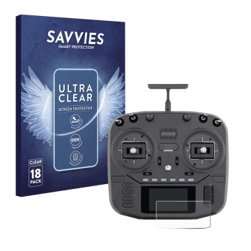 Parte frontale di una confezione del prodotto con il logo del marchio Savvies. Accanto è raffigurato il dispositivo Radiomaste