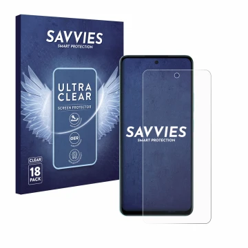 Parte frontale di una confezione del prodotto con il logo del marchio Savvies. Accanto è raffigurato il dispositivo Oppo A58 4