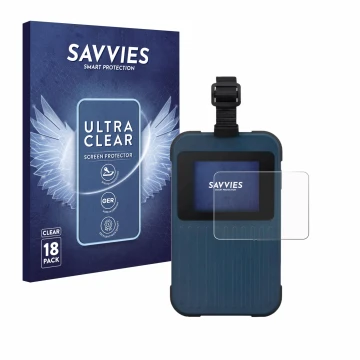 Parte frontale di una confezione del prodotto con il logo del marchio Savvies. Accanto è raffigurato il dispositivo Acer Endur