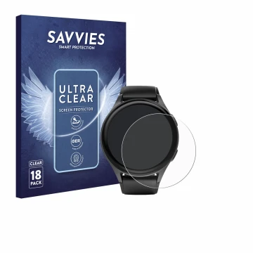 Parte frontale di una confezione del prodotto con il logo del marchio Savvies. Accanto è raffigurato il dispositivo Hama 8900 