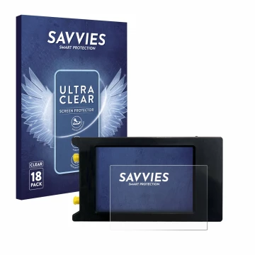 Parte frontale di una confezione del prodotto con il logo del marchio Savvies. Accanto è raffigurato il dispositivo LiteVNA 64
