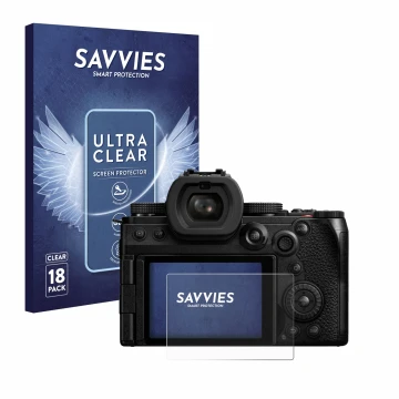 Parte frontale di una confezione del prodotto con il logo del marchio Savvies. Accanto è raffigurato il dispositivo Panasonic 