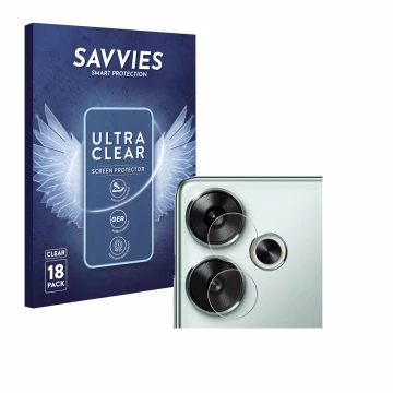 Parte frontale di una confezione del prodotto con il logo del marchio Savvies. Accanto è raffigurato il dispositivo Xiaomi Poc