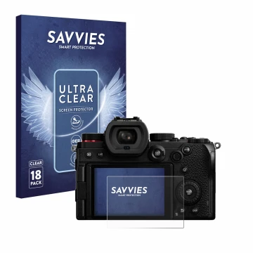 Parte frontale di una confezione del prodotto con il logo del marchio Savvies. Accanto è raffigurato il dispositivo Panasonic 