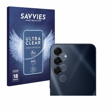 Parte frontale di una confezione del prodotto con il logo del marchio Savvies. Accanto è raffigurato il dispositivo Samsung Ga