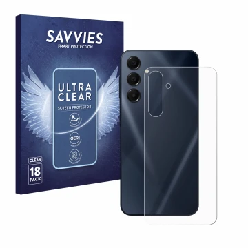 Parte frontale di una confezione del prodotto con il logo del marchio Savvies. Accanto è raffigurato il dispositivo Samsung Ga