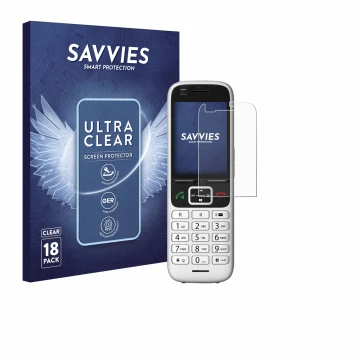 Parte frontale di una confezione del prodotto con il logo del marchio Savvies. Accanto è raffigurato il dispositivo Unify Open