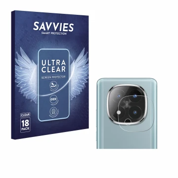 Parte frontale di una confezione del prodotto con il logo del marchio Savvies. Accanto è raffigurato il dispositivo Xiaomi Red