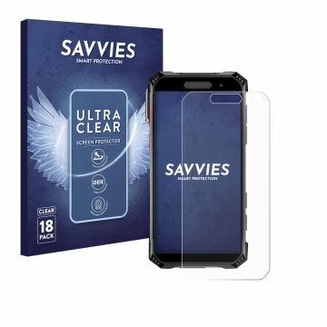 Parte frontale di una confezione del prodotto con il logo del marchio Savvies. Accanto è raffigurato il dispositivo Soyes S10 