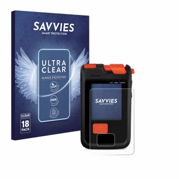 Parte frontale di una confezione del prodotto con il logo del marchio Savvies. Accanto è raffigurato il dispositivo Mammut Bar