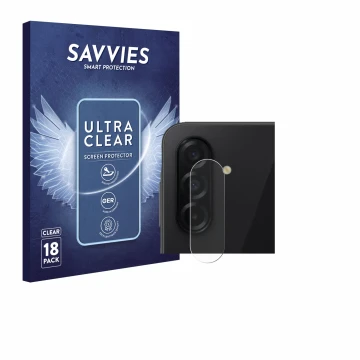 Parte frontale di una confezione del prodotto con il logo del marchio Savvies. Accanto è raffigurato il dispositivo Samsung Ga