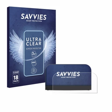 Parte frontale di una confezione del prodotto con il logo del marchio Savvies. Accanto è raffigurato il dispositivo Nintendo S