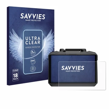 Parte frontale di una confezione del prodotto con il logo del marchio Savvies. Accanto è raffigurato il dispositivo DJI RC Pro