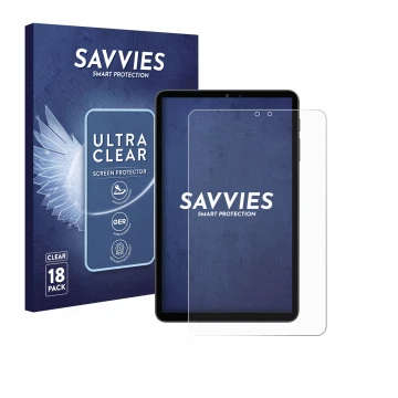 Parte frontale di una confezione del prodotto con il logo del marchio Savvies. Accanto è raffigurato il dispositivo Alldocube 