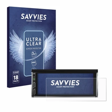 Parte frontale di una confezione del prodotto con il logo del marchio Savvies. Accanto è raffigurato il dispositivo Hikity Car