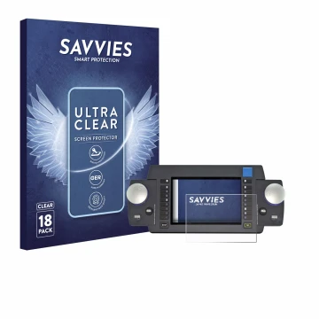 Parte frontale di una confezione del prodotto con il logo del marchio Savvies. Accanto è raffigurato il dispositivo ESU Ecos 5