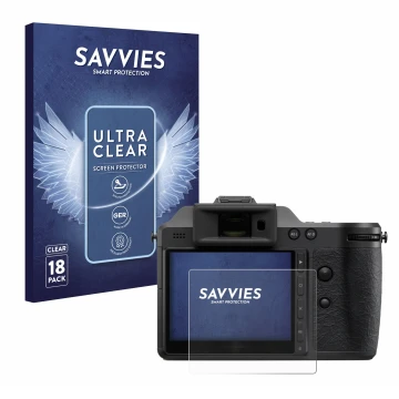 Parte frontale di una confezione del prodotto con il logo del marchio Savvies. Accanto è raffigurato il dispositivo Hasselblad
