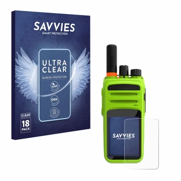 Parte frontale di una confezione del prodotto con il logo del marchio Savvies. Accanto è raffigurato il dispositivo Talkpod N5