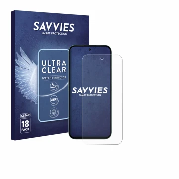 Parte frontale di una confezione del prodotto con il logo del marchio Savvies. Accanto è raffigurato il dispositivo Honor X6c 