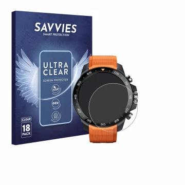 Parte frontale di una confezione del prodotto con il logo del marchio Savvies. Accanto è raffigurato il dispositivo Xiaomi Mib