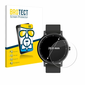 Parte frontale di una confezione del prodotto con il logo del marchio BROTECT. Accanto è raffigurato il dispositivo Orologi (C
