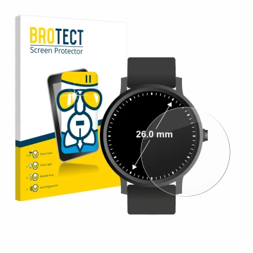 Parte frontale di una confezione del prodotto con il logo del marchio BROTECT. Accanto è raffigurato il dispositivo Orologi (C