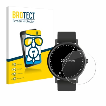 Parte frontale di una confezione del prodotto con il logo del marchio BROTECT. Accanto è raffigurato il dispositivo Orologi (C