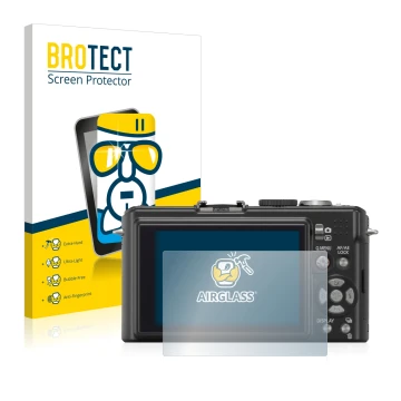 Parte frontale di una confezione del prodotto con il logo del marchio BROTECT. Accanto è raffigurato il dispositivo Panasonic 