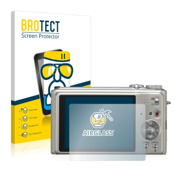 Parte frontale di una confezione del prodotto con il logo del marchio BROTECT. Accanto è raffigurato il dispositivo Panasonic 