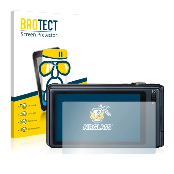 Parte frontale di una confezione del prodotto con il logo del marchio BROTECT. Accanto è raffigurato il dispositivo Panasonic 