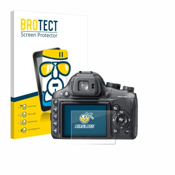 Parte frontale di una confezione del prodotto con il logo del marchio BROTECT. Accanto è raffigurato il dispositivo Fujifilm F