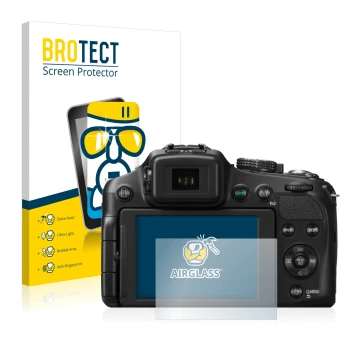 Parte frontale di una confezione del prodotto con il logo del marchio BROTECT. Accanto è raffigurato il dispositivo Panasonic 